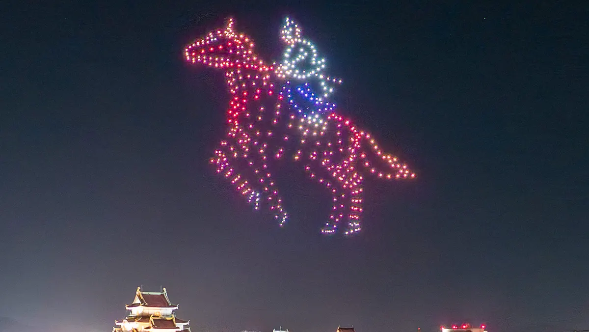WAKAYAMA LIGHTS 2025（和歌山城ドローンショー）の公式発表に掲載された画像
